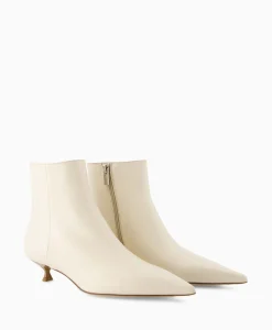 Agl Enkellaars Lenor Bootie Off White*Dames Laarzen