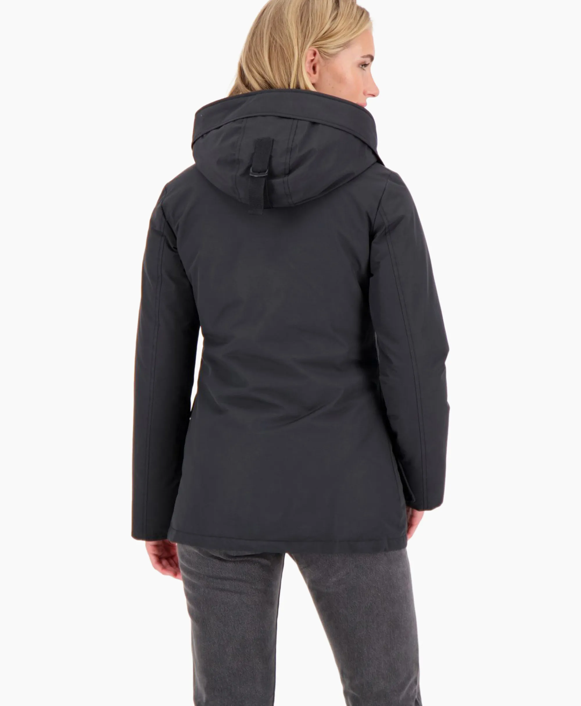 Airforce Gewatteerde Jas 4 Pocket Parka Zwart*Dames Jassen