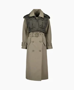 Airforce Trenchcoat Body Warmer Trench Khaki*Dames Jassen
