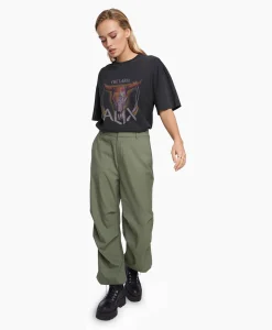 Alix The Label Cargobroek Woven Baggy Pants Groen*Dames Broeken