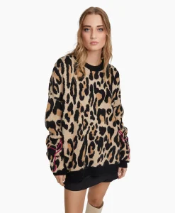 Alix The Label Pullover Knitted Jaguar Bruin*Dames Truien