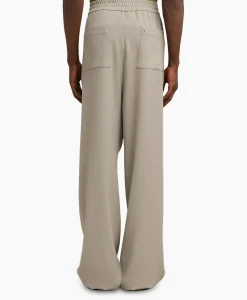 Ami Paris Broek Elastic Waist Taupe*Heren Broeken