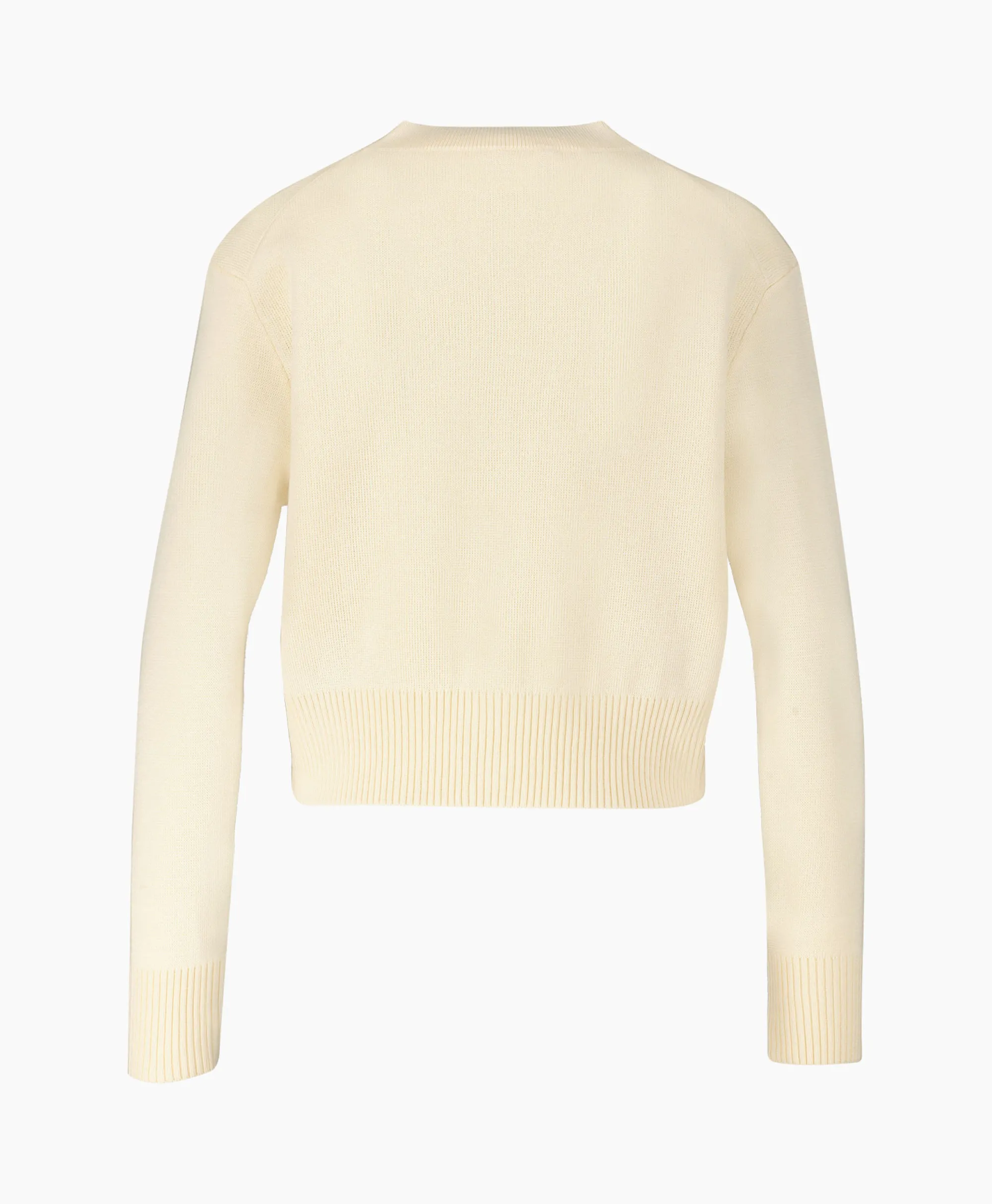 Ami Paris Vest Red Adc Cardigan Beige*Dames Vesten