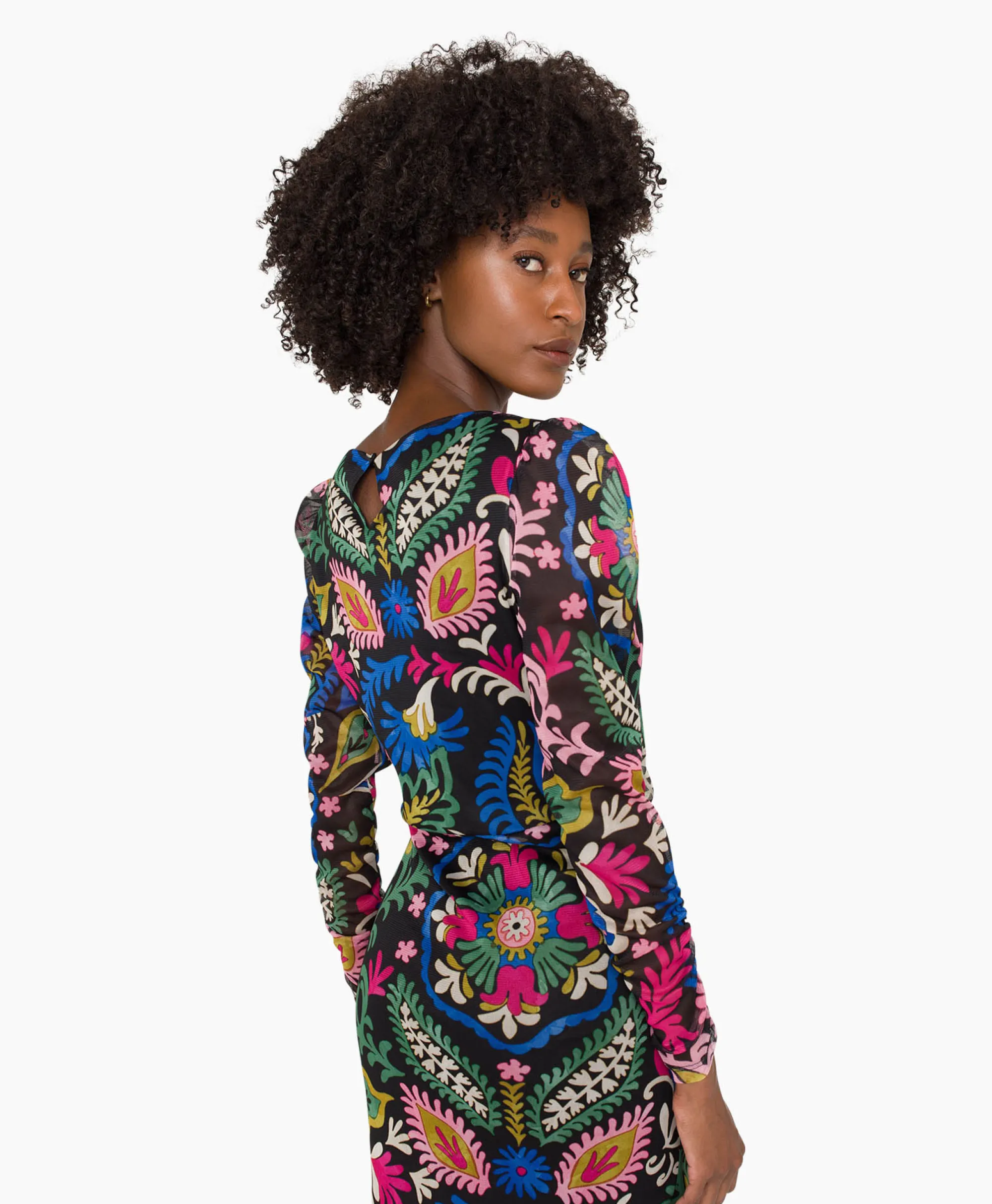 Anna Van Toor Jurk 26A06-03636 Zwart*Dames Jurken