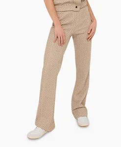 Anna Van Toor Pantalon 26A02-03123C Zand*Dames Broeken