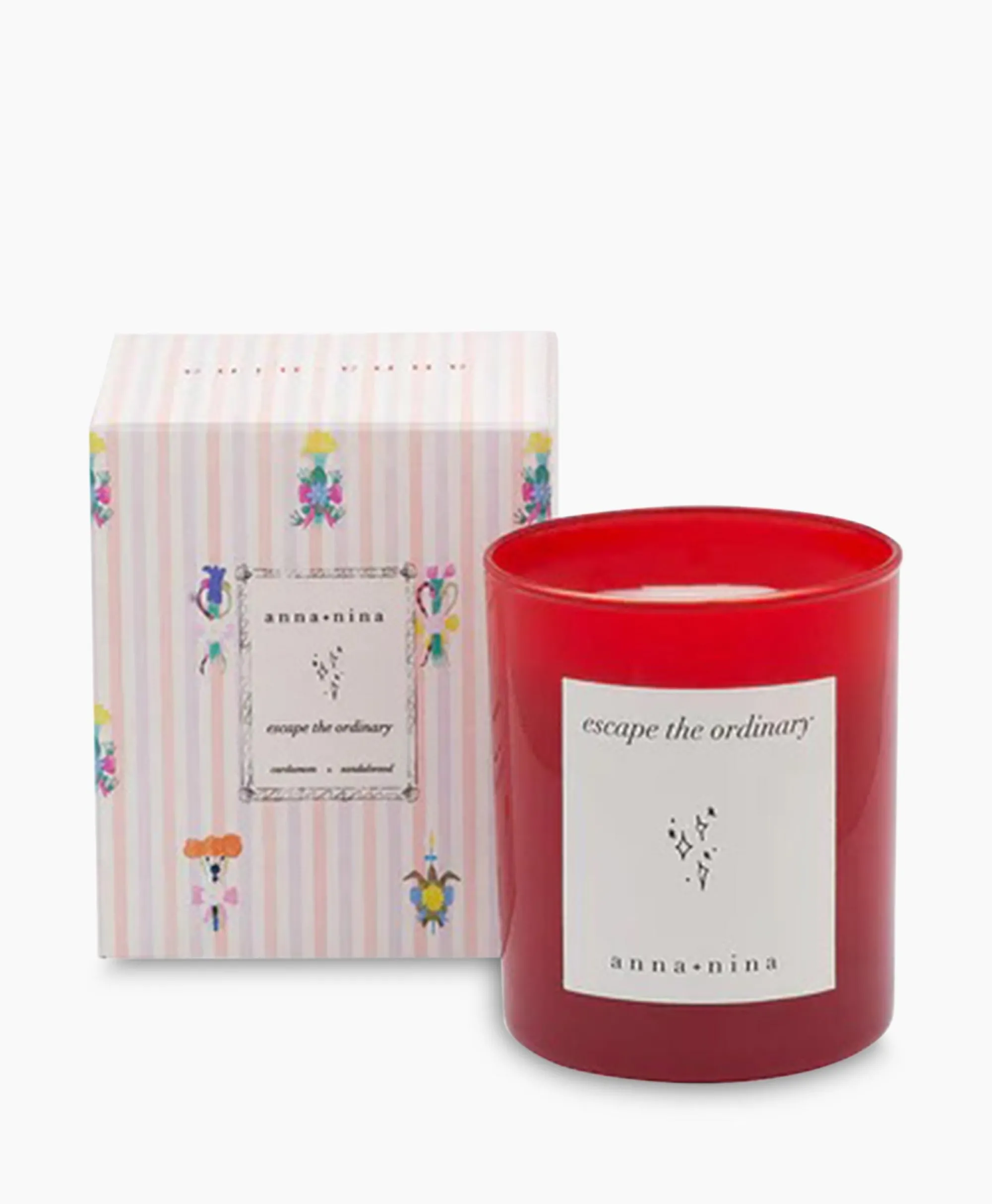 Anna+nina Kaars Escape The Ordinary Scented Candle Rood*Lifestyle Lifestyle