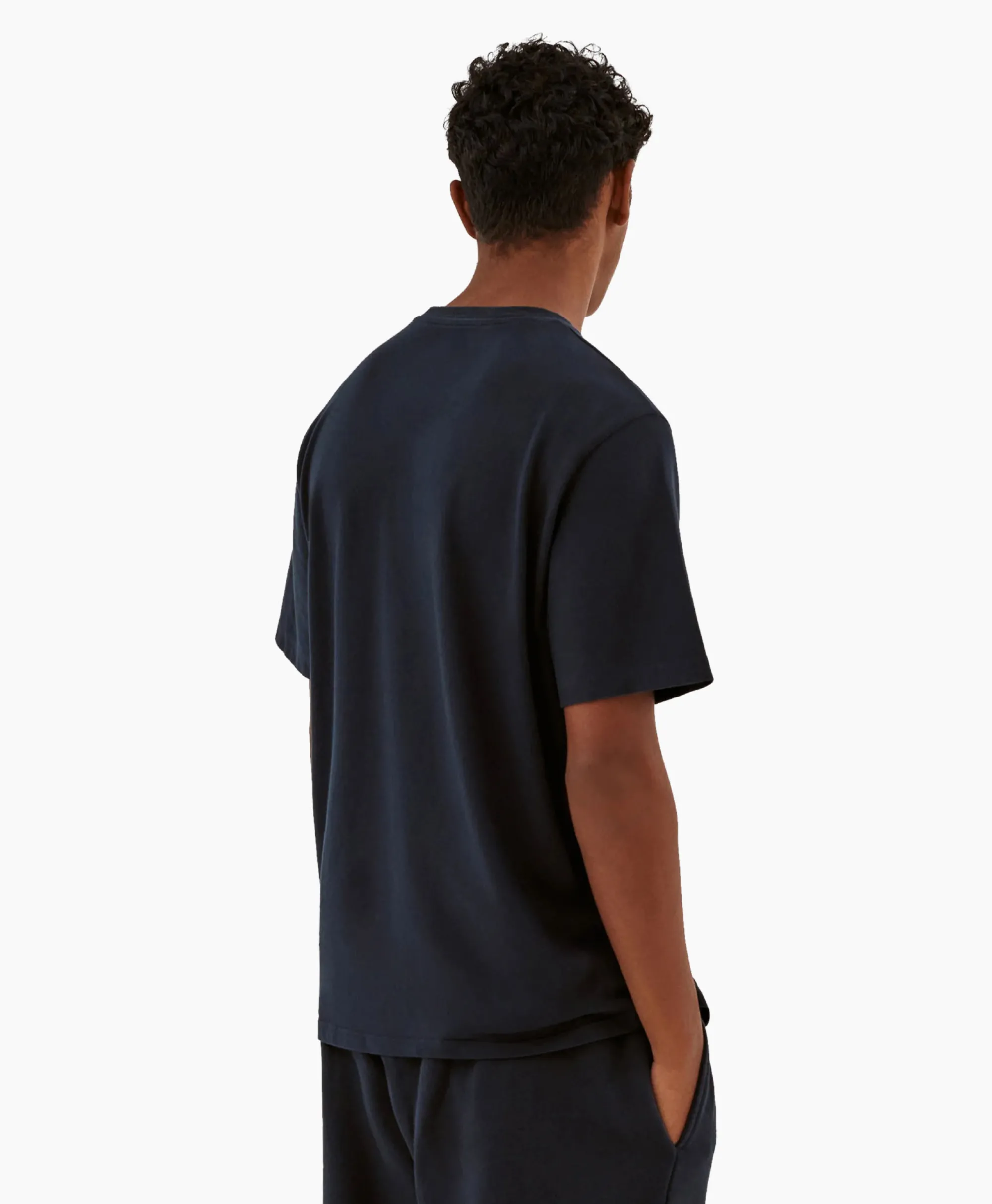 Arte Antwerp T-Shirt Korte Mouw Hearts Leaves Arte Logo Chest Donker Blauw*Heren T-Shirts