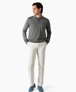 Aurelien Polo Longsleeve Donker Grijs*Heren Polo's