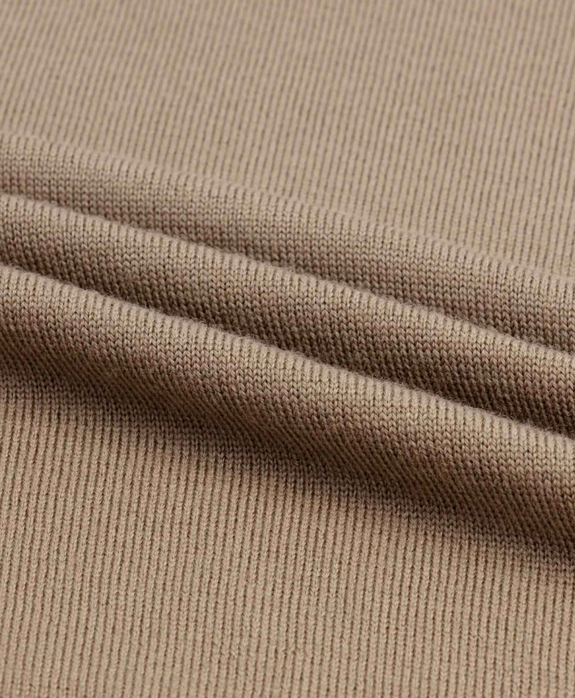 Aurelien Pullover Buttonless Polo L Taupe*Heren Truien