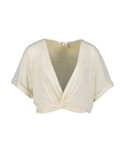 Ba&sh Ba&Sh T-Shirt Korte Mouw Denali Ecru*Dames T-Shirts & Tops