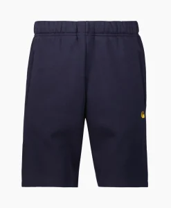 Carhartt Wip Korte Broek Chase Sweat Donker Blauw*Heren Broeken