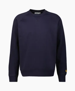 Carhartt Wip Sweater Chase Donker Blauw*Heren Truien