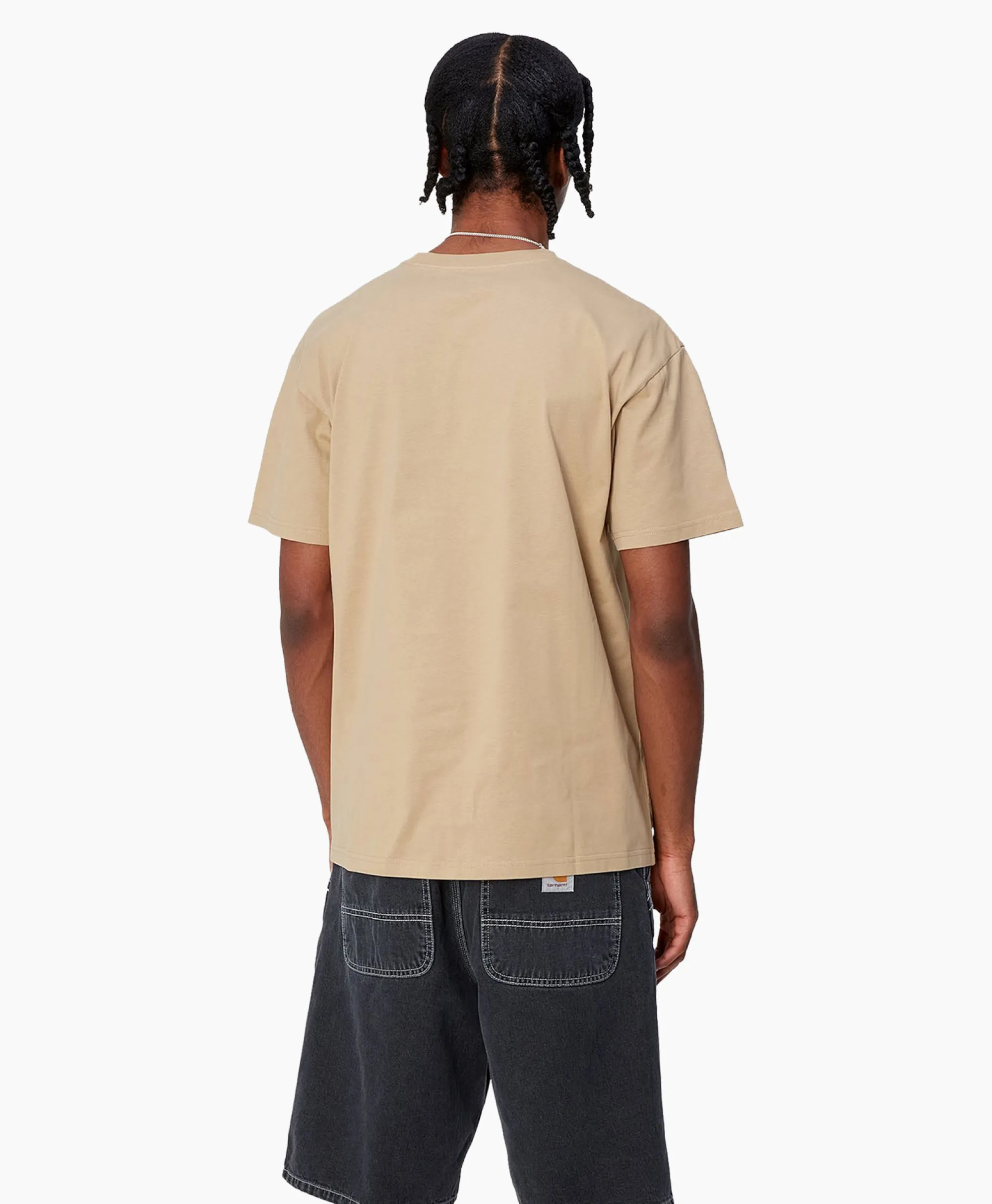 Carhartt Wip T-Shirt Korte Mouw S/S Chase Beige*Heren T-Shirts