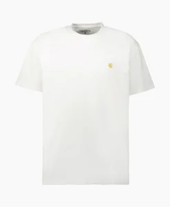 Carhartt Wip T-Shirt S/S Chase Cotton Wit*Heren T-Shirts