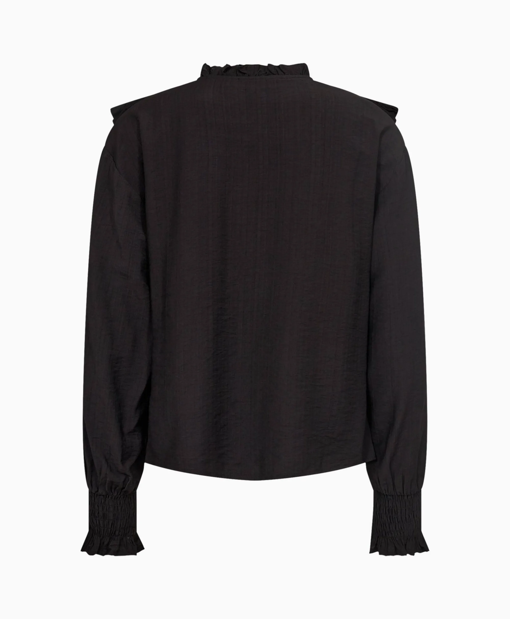 Co'couture Co'Couture Blouse Angus Frill Zwart*Dames Blouses