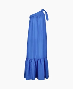 Co'couture Co'Couture Maxi Jurk Callum Assymetrisch Blauw*Dames Jurken