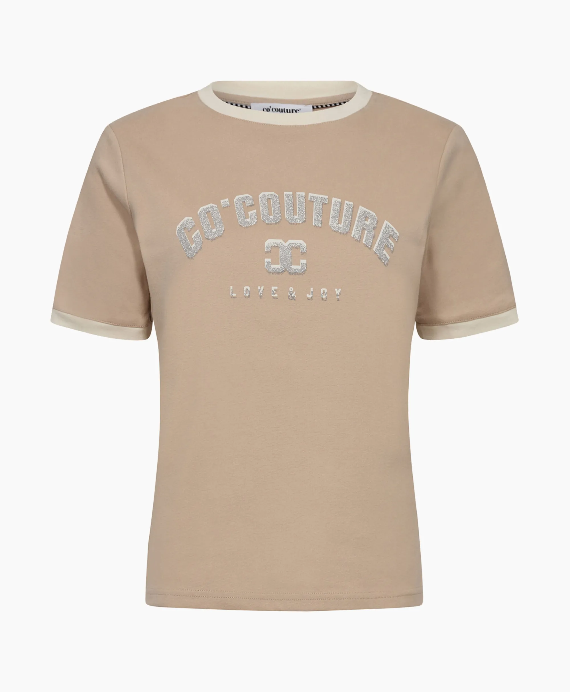 Co'couture Co'Couture T-Shirt Korte Mouw Edge Ecru*Dames T-Shirts & Tops