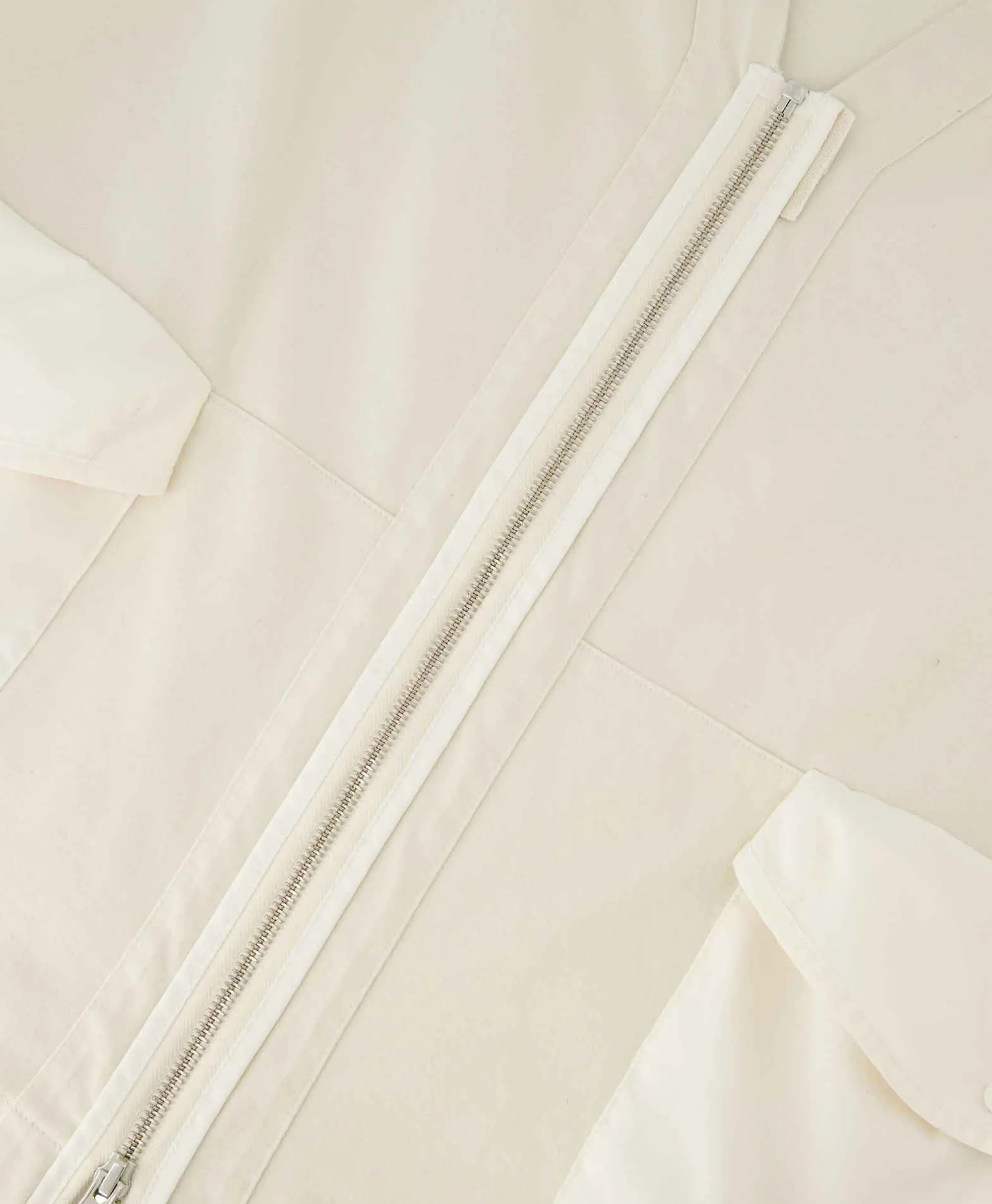 Cp Company Bodywarmer Heavy Jersey Mixed Zipped Wit*Heren Jassen