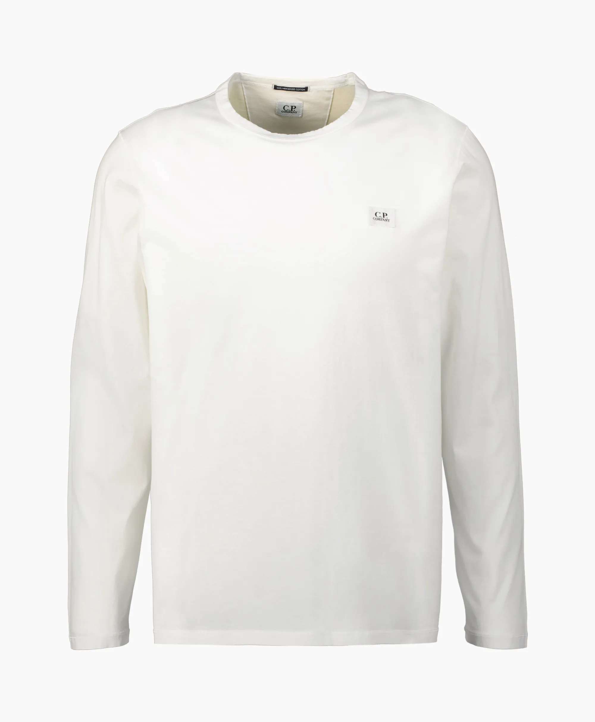 Cp Company Longsleeve Mercerized Jersey Wit*Heren T-Shirts