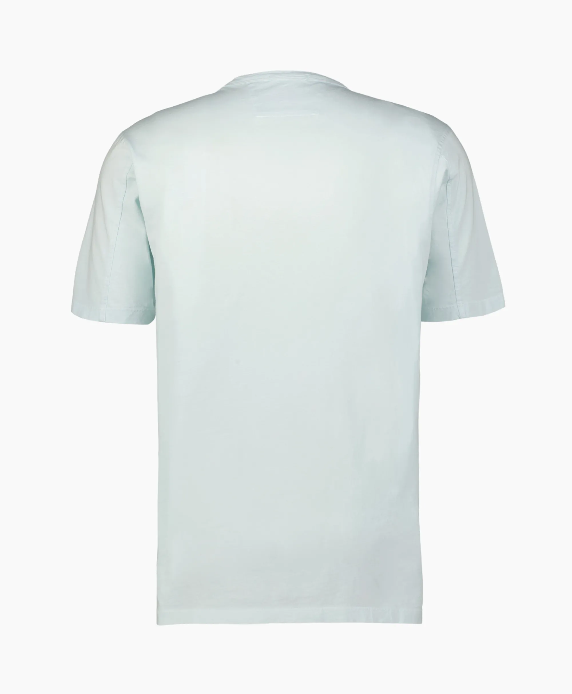 Cp Company T-Shirt Jersey Resist Dyed Logo Licht Blauw*Heren T-Shirts