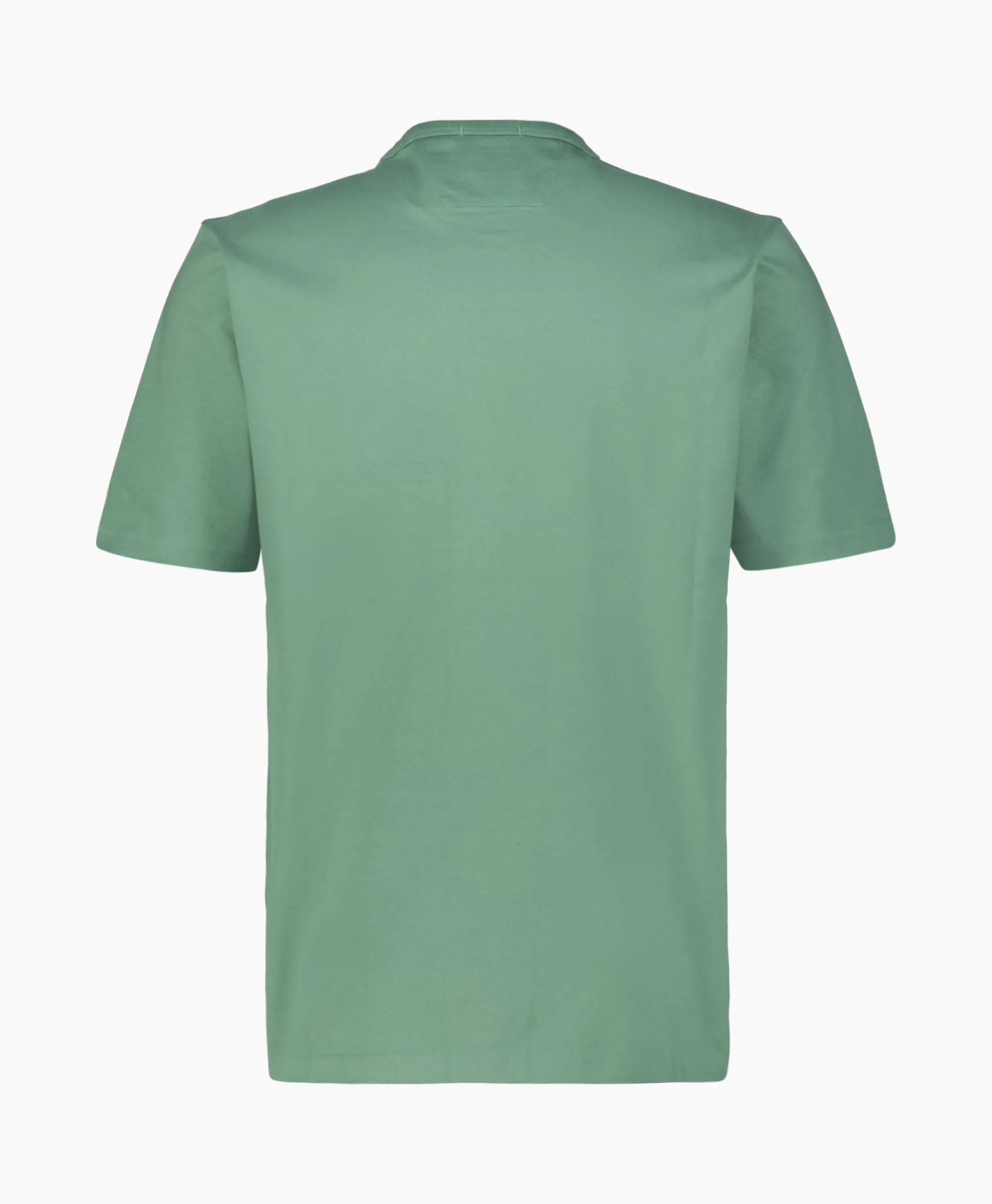 Cp Company T-Shirt Mercerized Jersey Twisted Logo Licht Groen*Heren T-Shirts