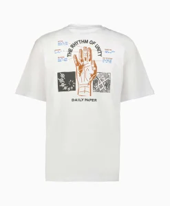Daily Paper T-Shirt Korte Mouw Identity Wit*Heren T-Shirts