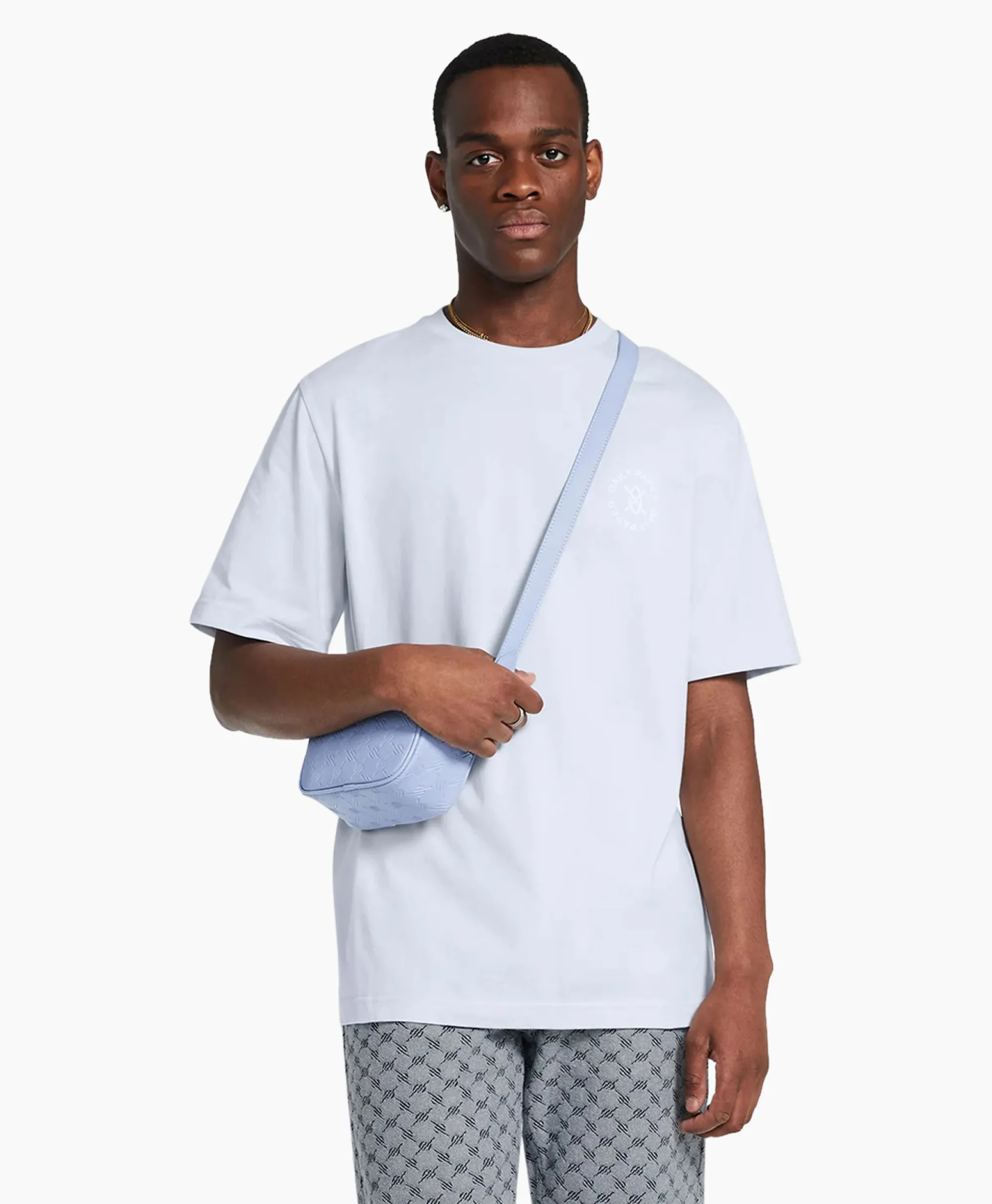 Daily Paper T-Shirt Korte Mouw Circle Licht Blauw*Heren T-Shirts