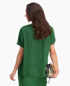 D'arc D'Arc Top Round Neck Groen*Dames T-Shirts & Tops