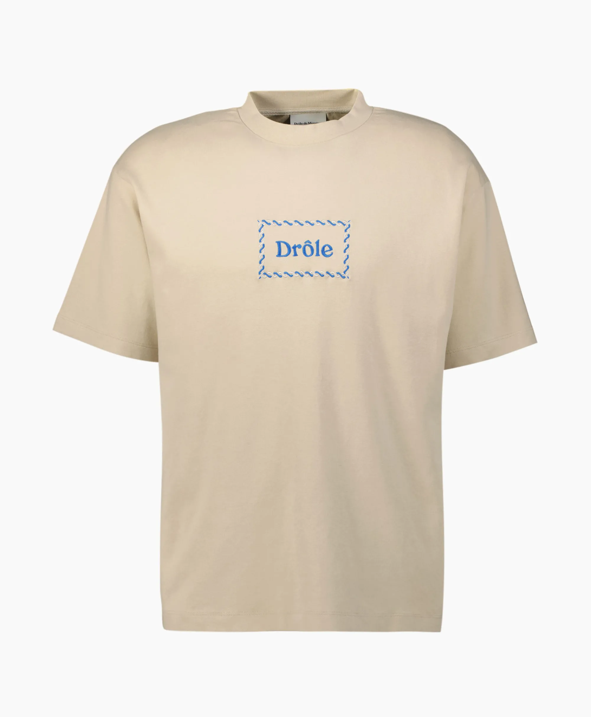 Drole De Monsieur Le T-Shirt Drole Tresse Taupe*Heren T-Shirts