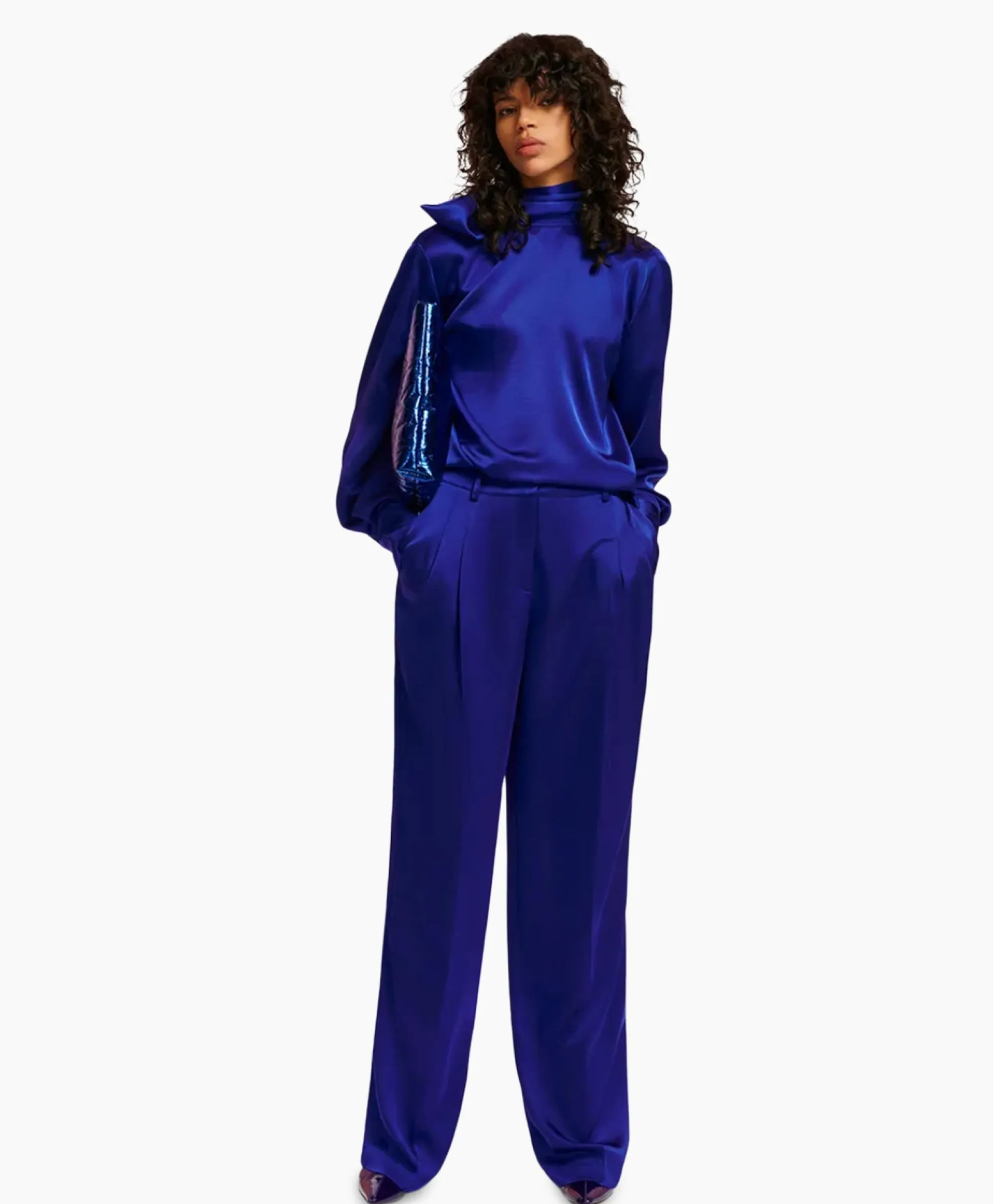 Essentiel Antwerp Top Esatin Blauw*Dames T-Shirts & Tops