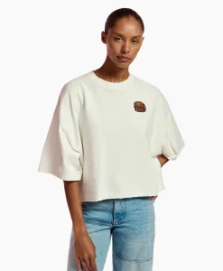 Essentiel Antwerp T-Shirt Korte Mouw Fuente Off White*Dames T-Shirts & Tops