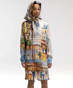 Flâneur Flaneur Korte Broek Short Somewhere In Europe Wit Dessin*Heren Broeken