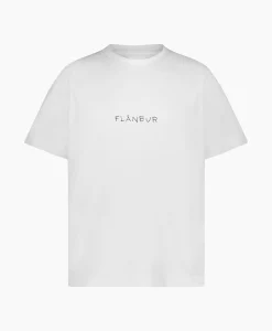 Flâneur Flaneur T-Shirt Korte Mouw Scribble Wit*Heren T-Shirts