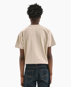 Flâneur Flaneur T-Shirt Korte Mouw Signature Beige*Heren T-Shirts