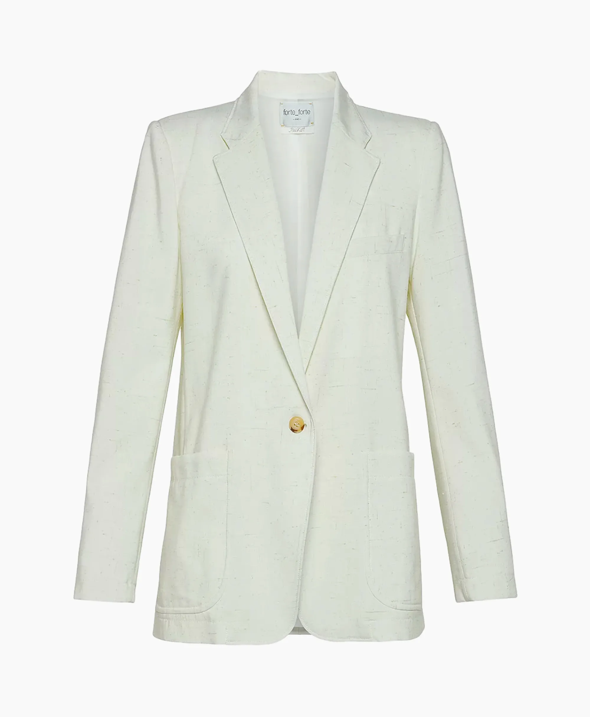 Forte_forte Blazer Tweed Viscose Silk Jacket Off White*Dames Blazers