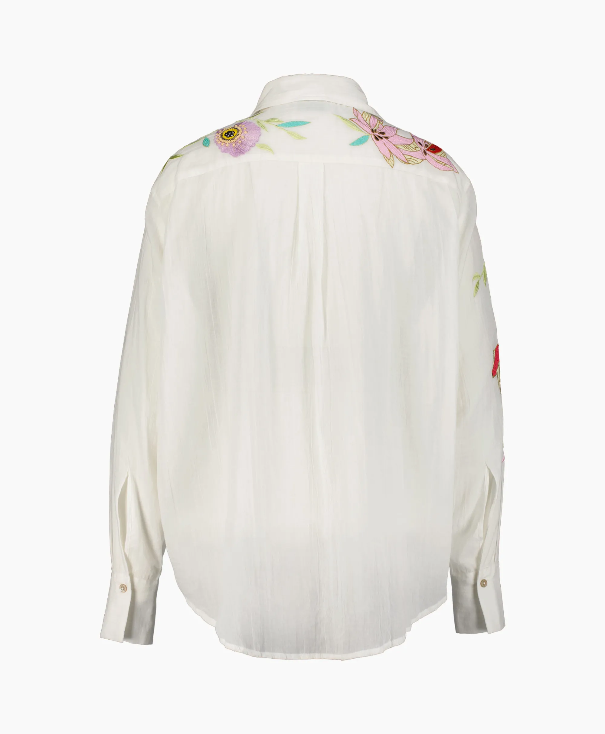 Forte_forte Blouse Heaven Embroidery Cotton Voile Wit*Dames Blouses