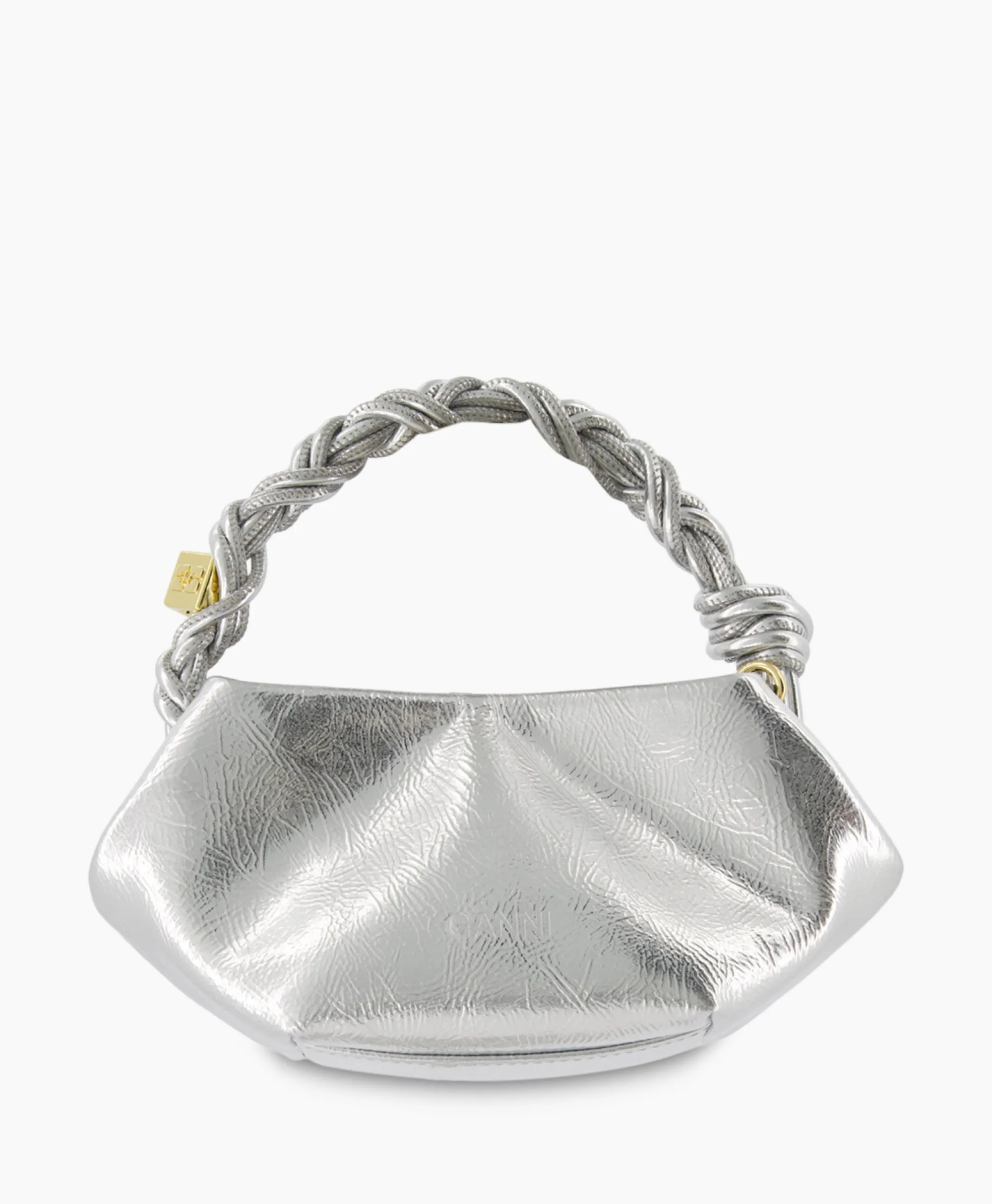 Ganni Schouder / Hand Tas Bou Mini Zilver*Dames Tassen