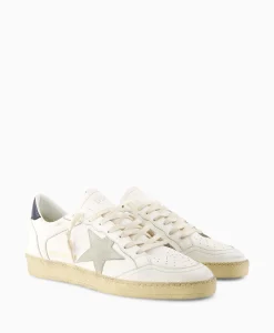 Golden Goose Sneaker Ballstar Leather Upper Suede Star Shiny Le Off White*Heren Sneakers