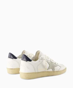 Golden Goose Sneaker Ballstar Leather Upper Suede Star Shiny Le Off White*Heren Sneakers