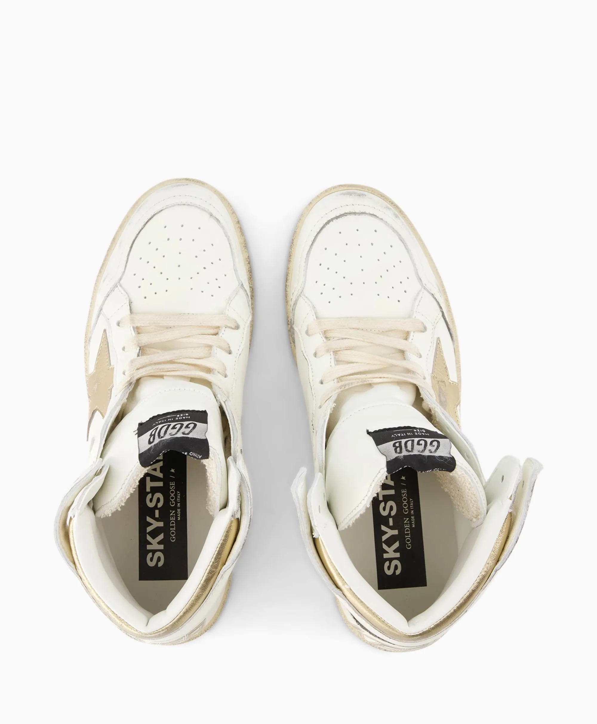 Golden Goose Sneaker Sky Star Nappa Upper Laminated Wit*Dames Sneakers