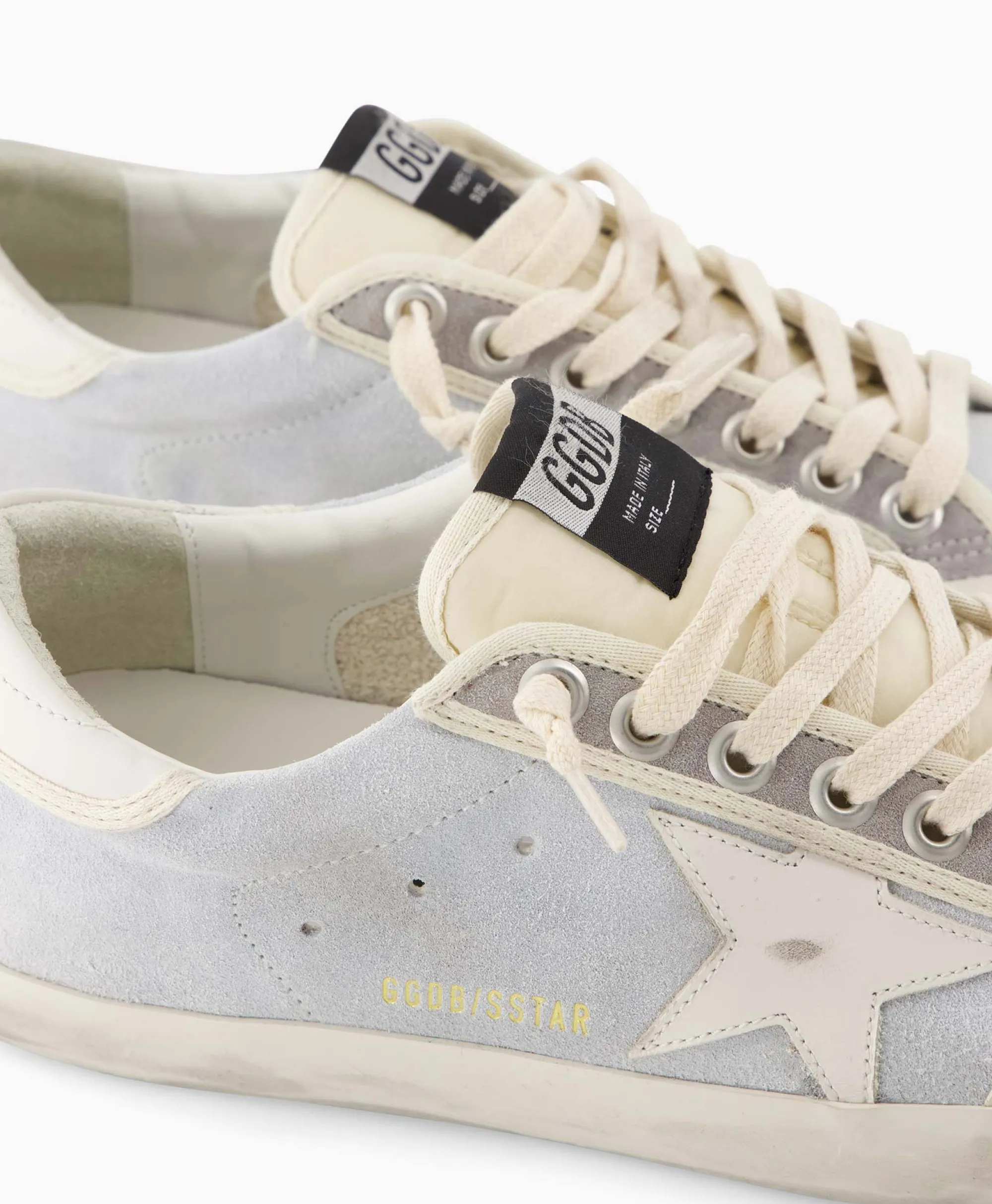 Golden Goose Sneaker Super Star Suede Licht Grijs*Heren Sneakers