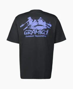 Gramicci T-Shirt Korte Mouw Class 5 Tee Zwart*Heren T-Shirts