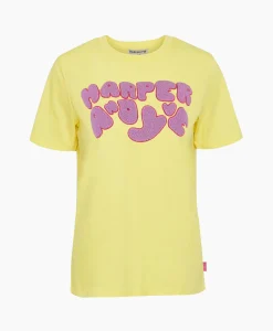 Harper & Yve Harper & Yve T-Shirt Korte Mouw Logo-Ss Licht Groen*Dames T-Shirts & Tops