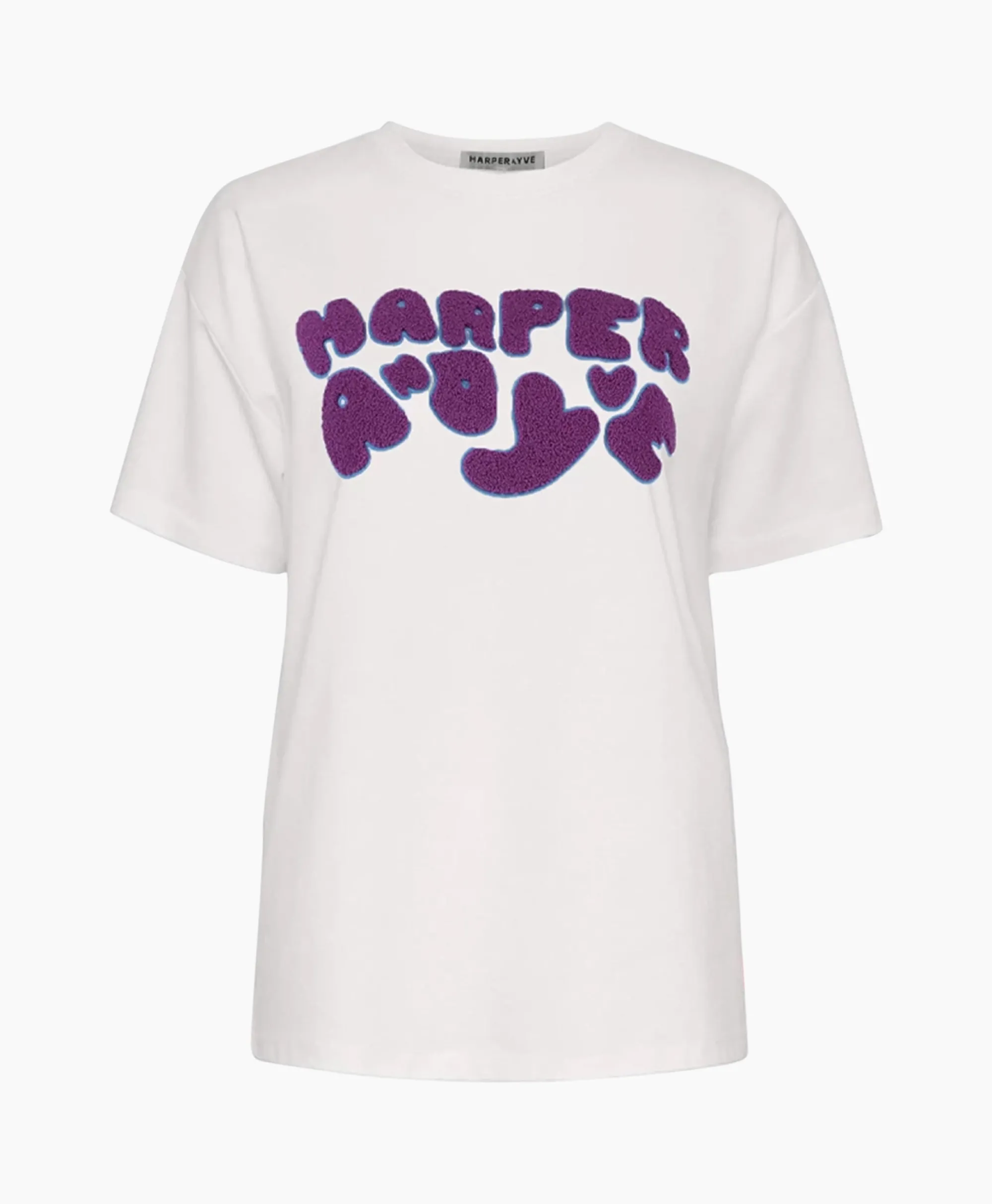 Harper & Yve Harper & Yve T-Shirt Korte Mouw Logo-Ss Off White*Dames T-Shirts & Tops