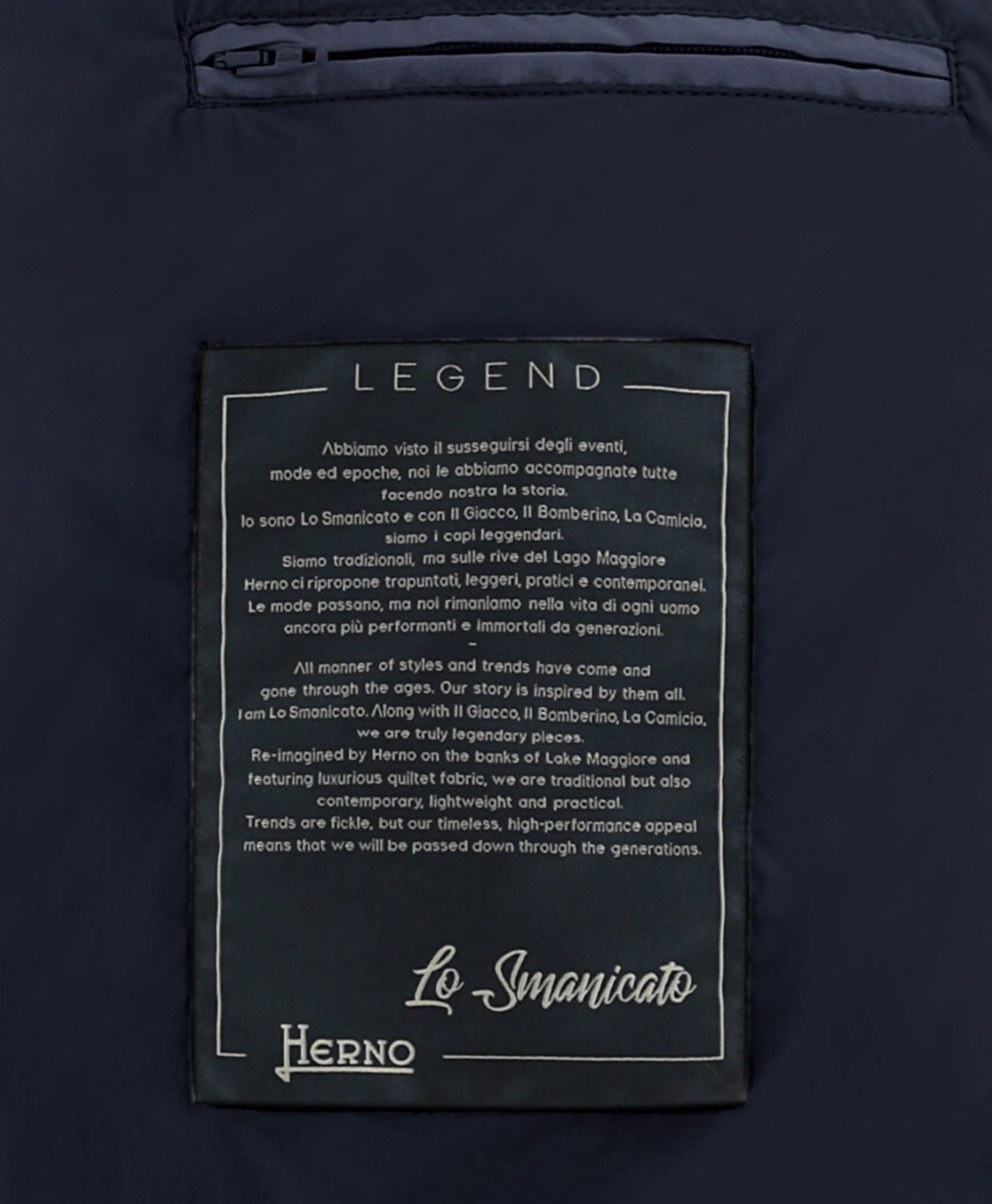 Herno Bodywarmer Lo Smanicato Legend Donker Blauw*Heren Jassen