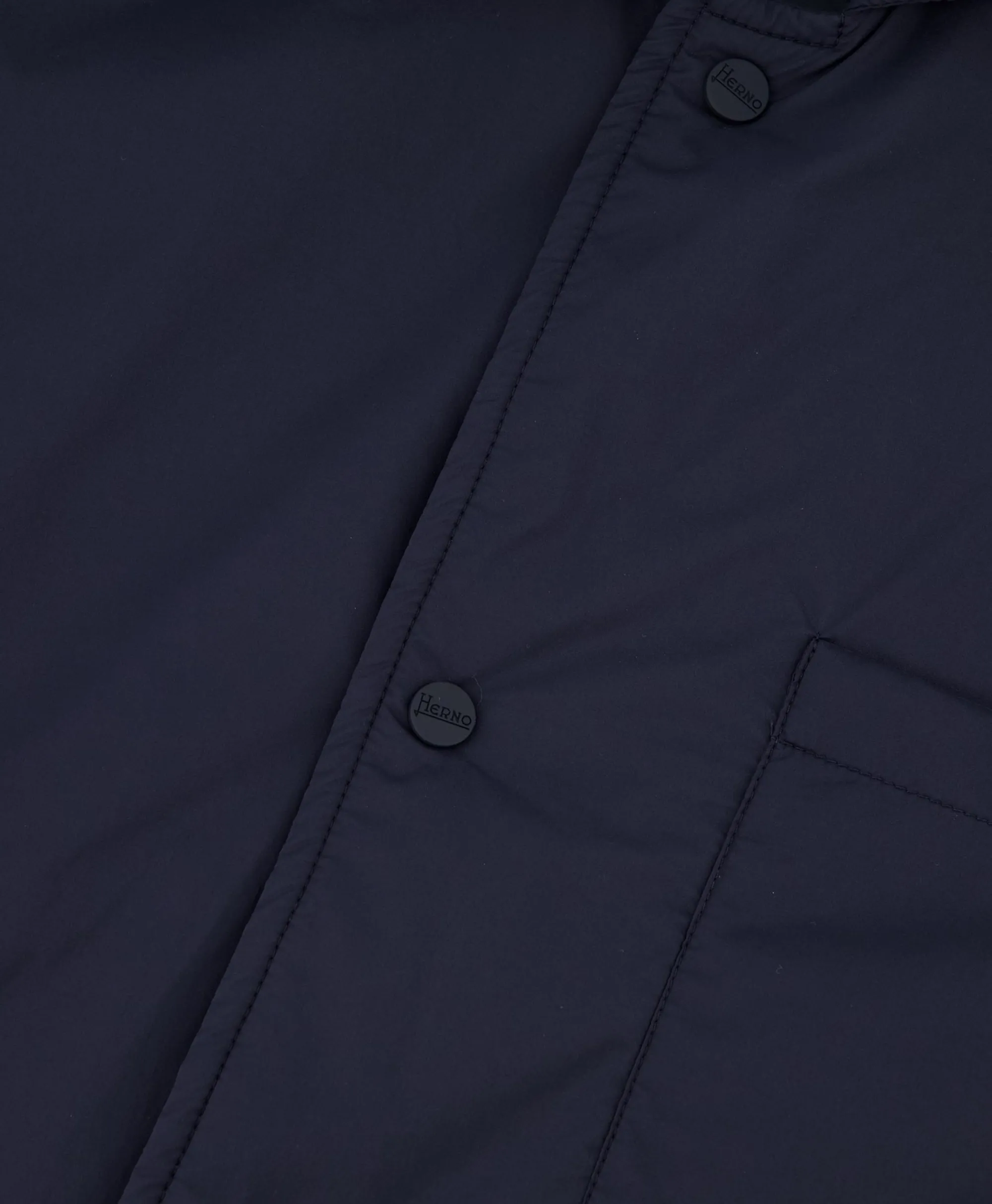 Herno Jack Camicia In Nuage Imbottito E Mag Donker Blauw*Heren Jassen