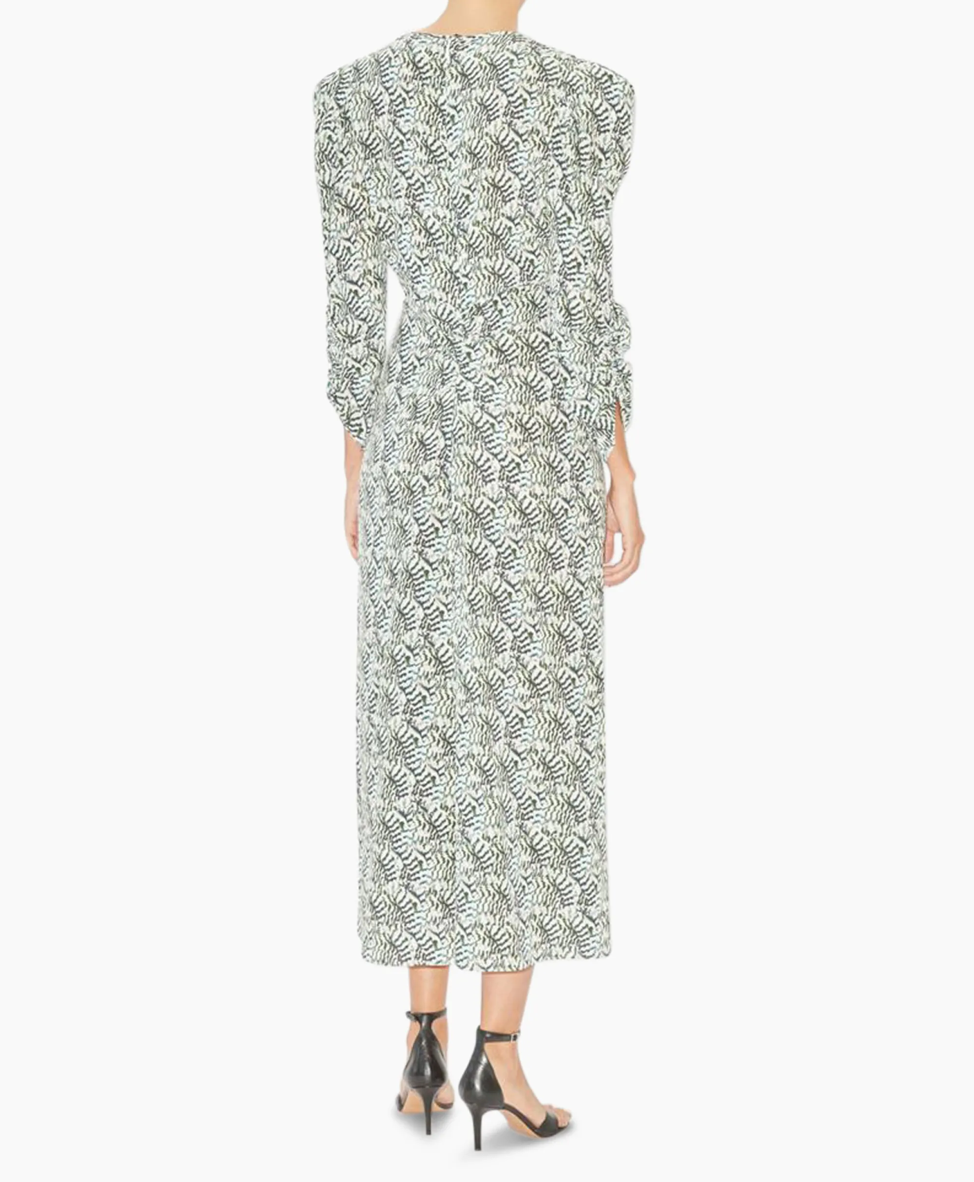 Isabel Marant Midi Jurk Albini-Ga Ecru*Dames Bruiloftskleding