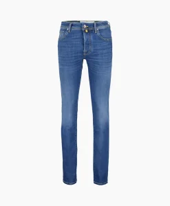 Jacob Cohen Jeans Pant 5 Pkt Slim Fit Bard Blauw*Heren Broeken
