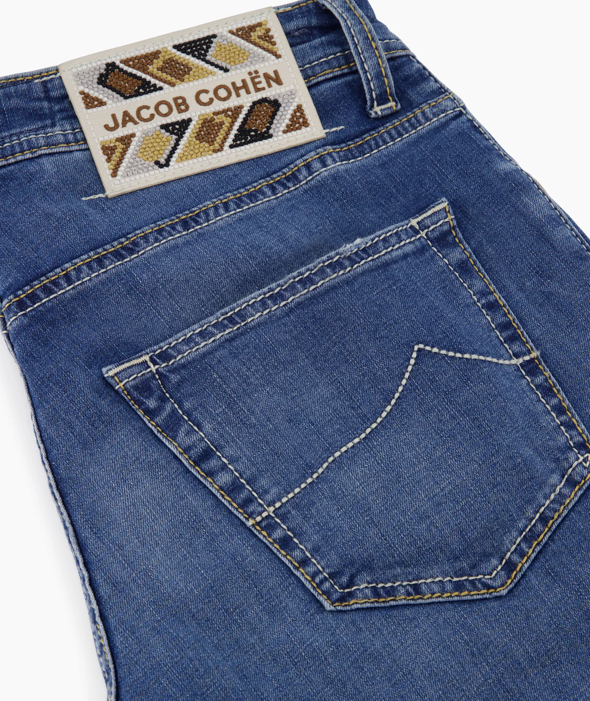 Jacob Cohen Jeans 5 Pkt Super Slim Fit Nick Donker Blauw*Heren Broeken