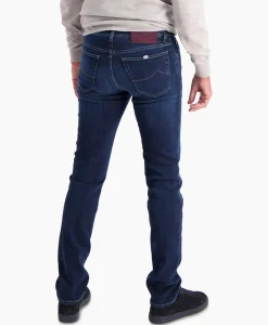 Jacob Cohen Jeans 5-Pocket Nick Slim Donker Blauw*Heren Broeken